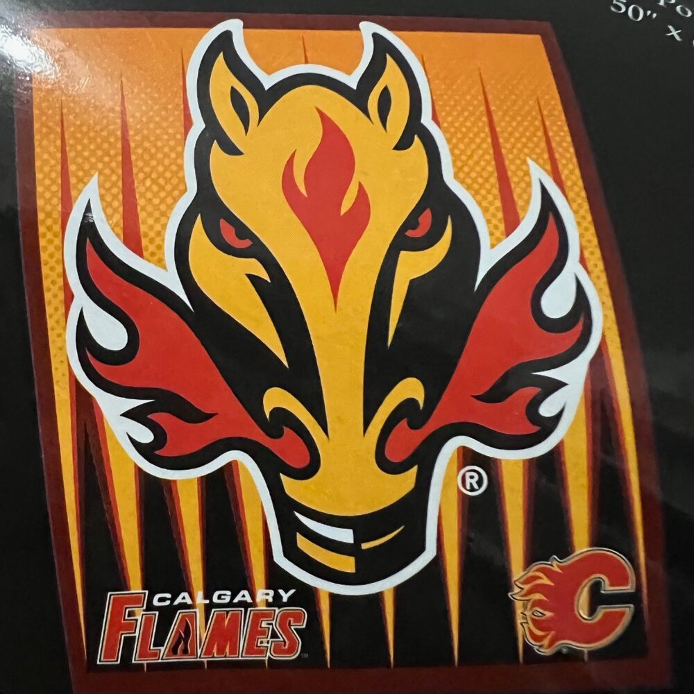Calgary Flames NHL Fleece Throw